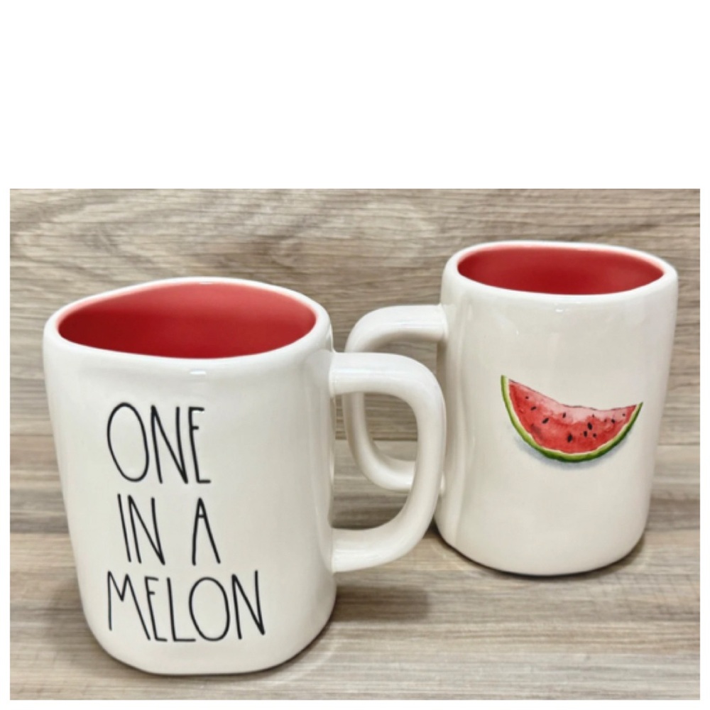 NEW Rae Dunn One In A Melon Double Sided Mug 🍉